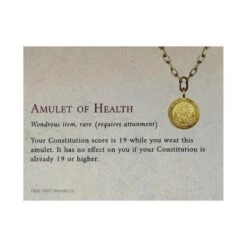 Medallon Coleccionable Dungeons & Dragons Amuleto De Salud Edicion Limitada -Eric Ventas medallon coleccionable dungeons dragons amuleto de salud edicion limitada 2