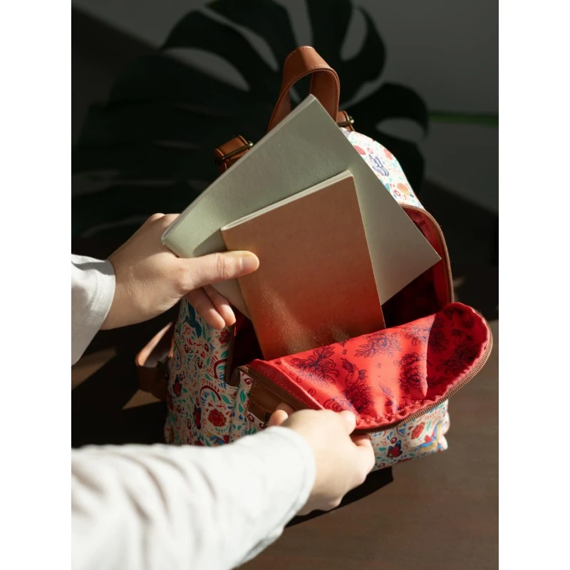 Mochila Frida Kahlo Viva La Vida 5 Mochila Frida Kahlo Viva La Vida - Imagen 3