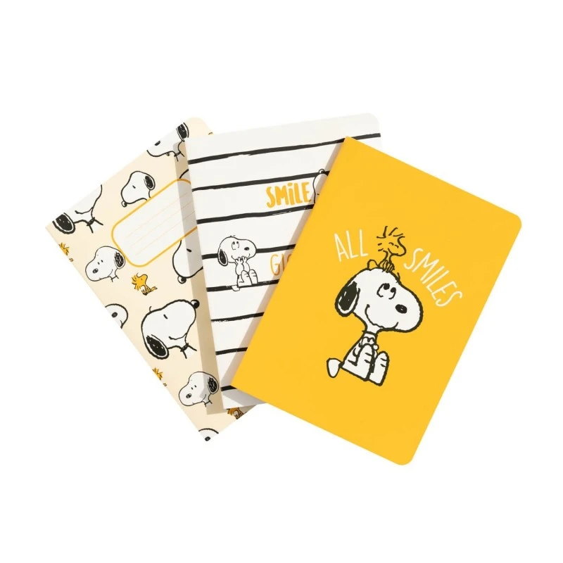 Pack De Cuadernos A6 Snoopy Lazy Days 3 Pack De Cuadernos A6 Snoopy Lazy Days