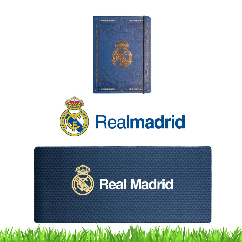 Pack De Regalo Real Madrid Cuaderno + Alfombrilla De Raton 3 Pack De Regalo Real Madrid Cuaderno + Alfombrilla De Raton