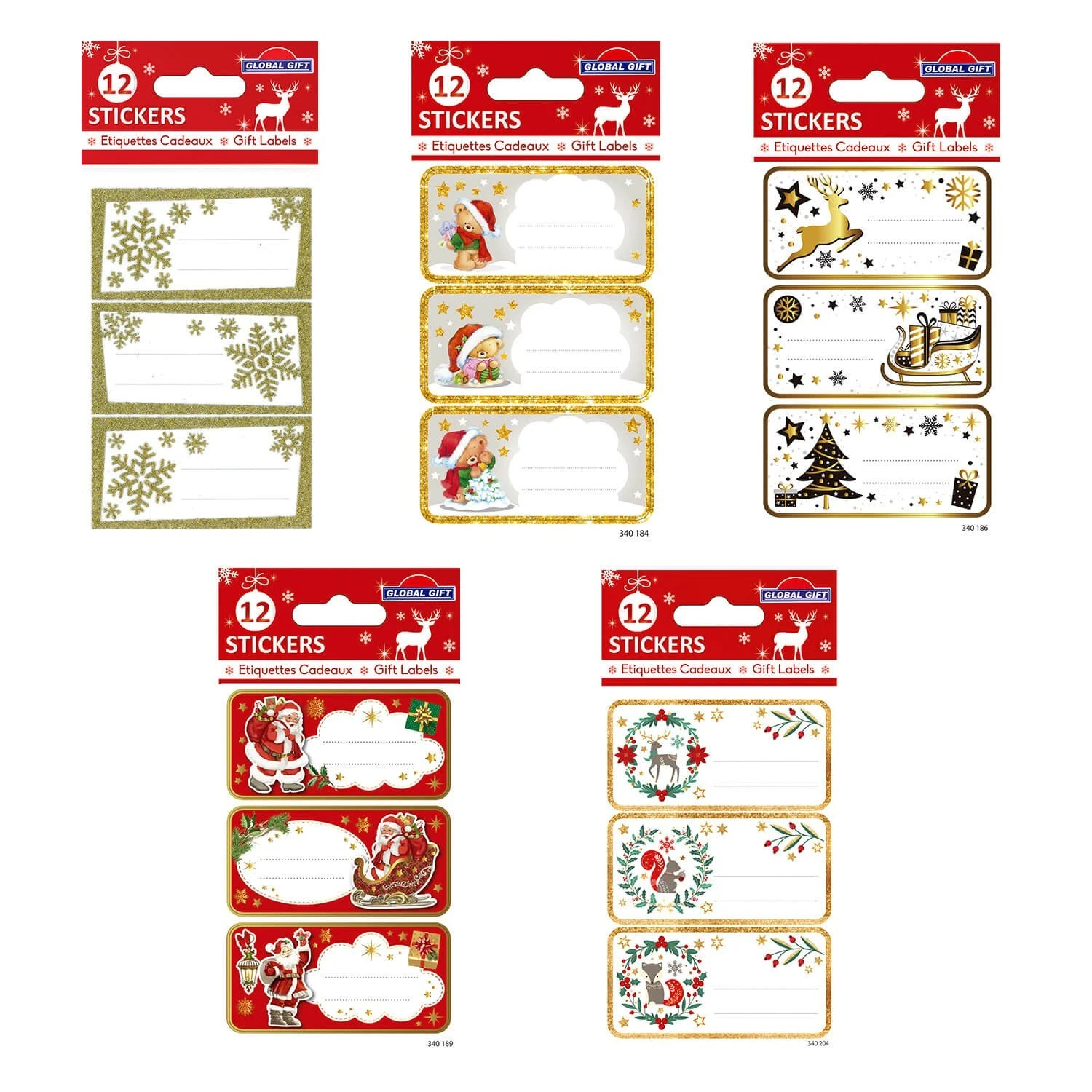 Pack Etiquetas Adhesivas Navidad 1 3 Pack Etiquetas Adhesivas Navidad 1