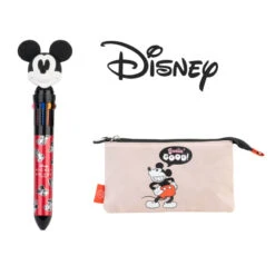 Pack Mickey Mouse Disney Estuche Y Boli 3D