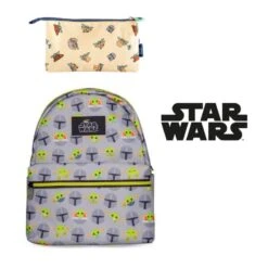 Pack Mochila Con Estuche The Mandalorian Grogu Star Wars