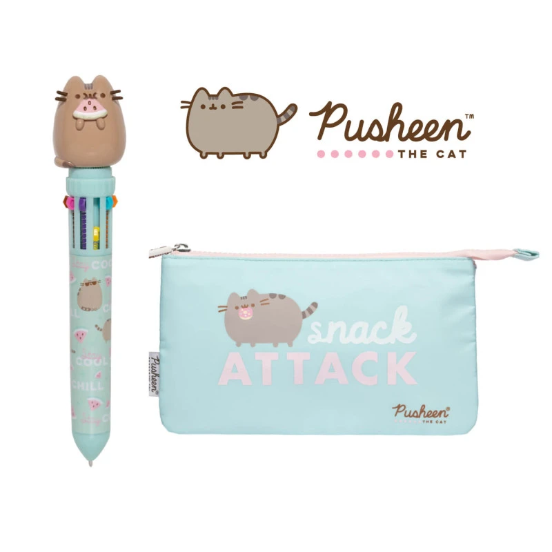 Pack Pusheen Estuche Y Boli 3D 3 Pack Pusheen Estuche Y Boli 3D