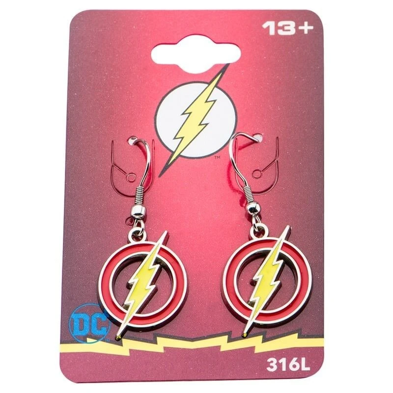 Pendientes The Flash Dc Comics Logo 4 Pendientes The Flash Dc Comics Logo - Imagen 2