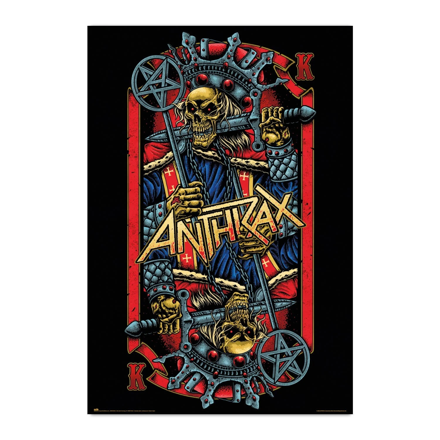 Poster Anthrax Evil Kings 3 Poster Anthrax Evil Kings