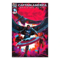 Poster Capitan America Brave New World Comic Marvel