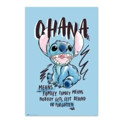 Poster Stitch Ohana Disney