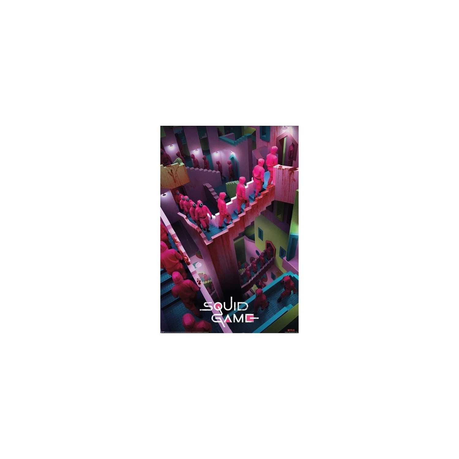 Poster El Juego Del Calamar Crazy Stairs 3 Poster El Juego Del Calamar Crazy Stairs