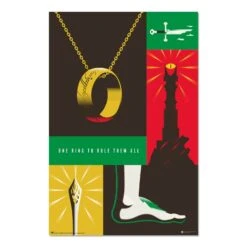 Poster El Señor De Los Anillos 100 Aniversario Warner Bros