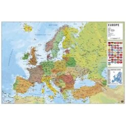Poster Mapa Europa Ingles