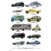 Poster Four Wheels Icons -Eric Ventas poster four wheels icons