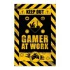 Poster Gamer At Work Gaming Caution Gameration -Eric Ventas poster gamer at work gaming caution gameration