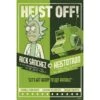 Poster Grande Rick & Morty Season 4 Heist Off -Eric Ventas poster grande rick morty season 4 heist off