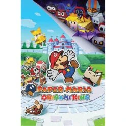 Póster Grande XXL Paper Mario The Origami King