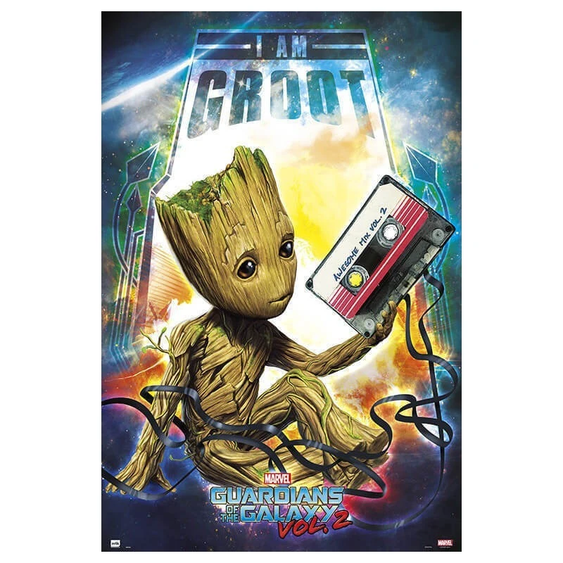 Poster Groot Guardianes De La Galaxia Vol. 2 Marvel 3 Poster Groot Guardianes De La Galaxia Vol. 2 Marvel