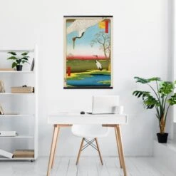 Poster Hiroshige Minowa Kanasugi And Mikawashima -Eric Ventas poster hiroshige minowa kanasugi and mikawashima 1