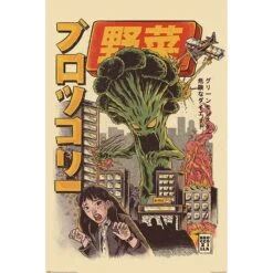 Poster Grande XXL Ilustrata Broccozilla