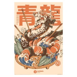 Poster Ilustrata Studio Dragon Sushi