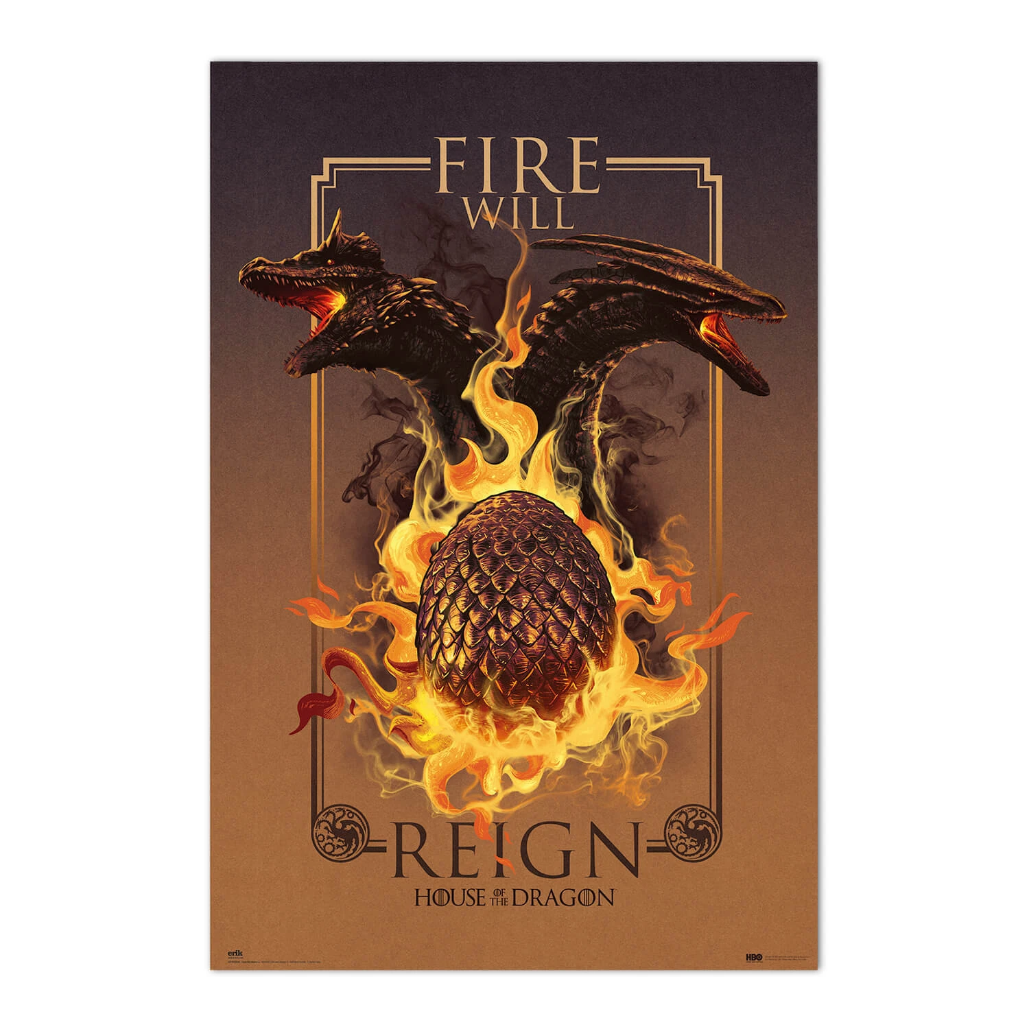 Poster Juego De Tronos La Casa Del Dragon Fire Will Reign 3 Poster Juego De Tronos La Casa Del Dragon Fire Will Reign