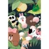 Poster Line Friends Jungle -Eric Ventas poster line friends jungle