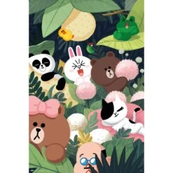 Poster Line Friends Jungle