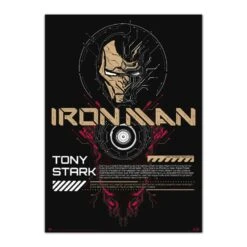 Poster Luminiscente Iron Man Marvel