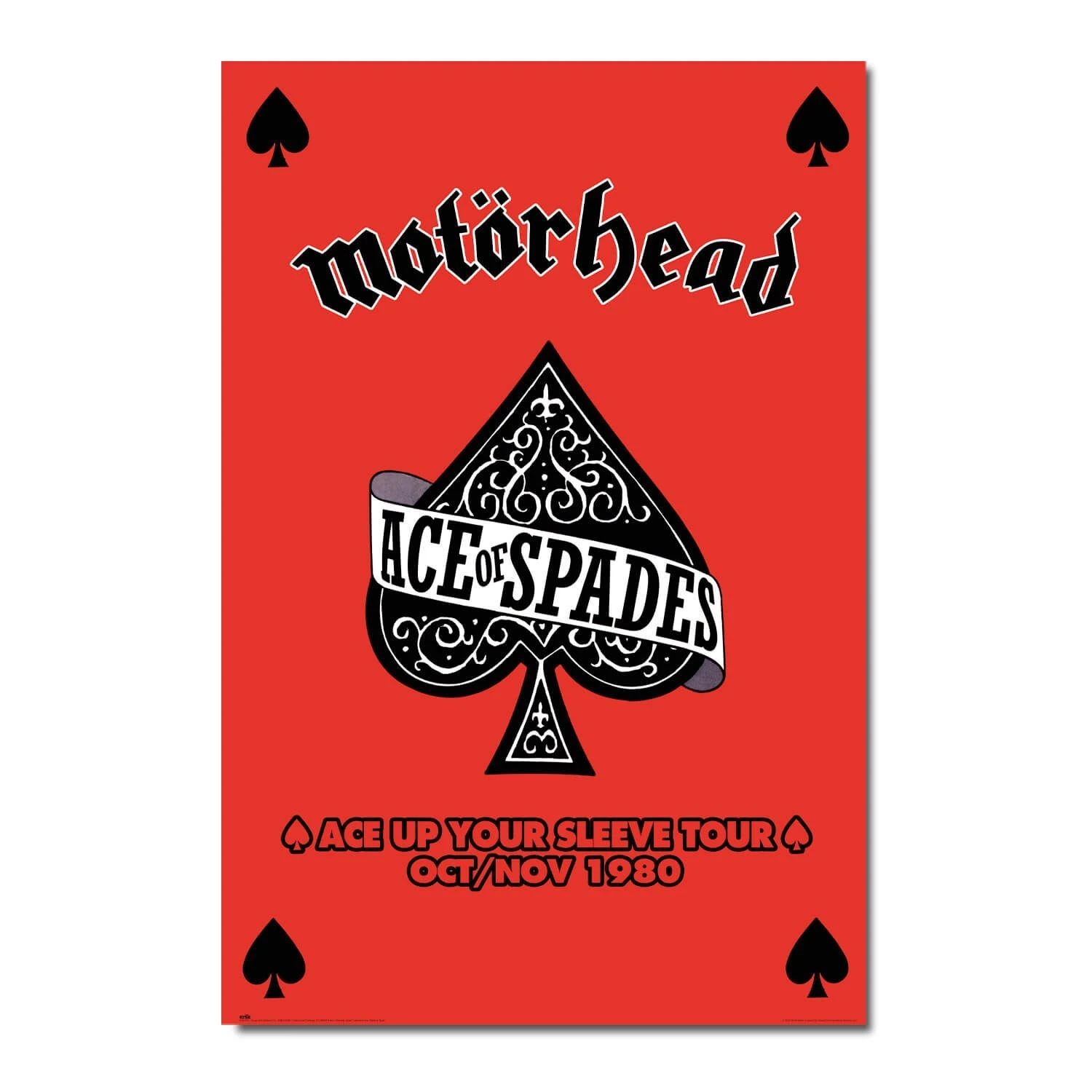 Poster Motorhead Ace Up Your Sleeve Tour 3 Poster Motorhead Ace Up Your Sleeve Tour