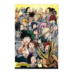 Poster My Hero Academia U.A. Clase 1-A Personajes