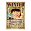 Poster One Piece Wanted Monkey D. Luffy Netflix -Eric Ventas poster one piece wanted monkey d luffy netflix