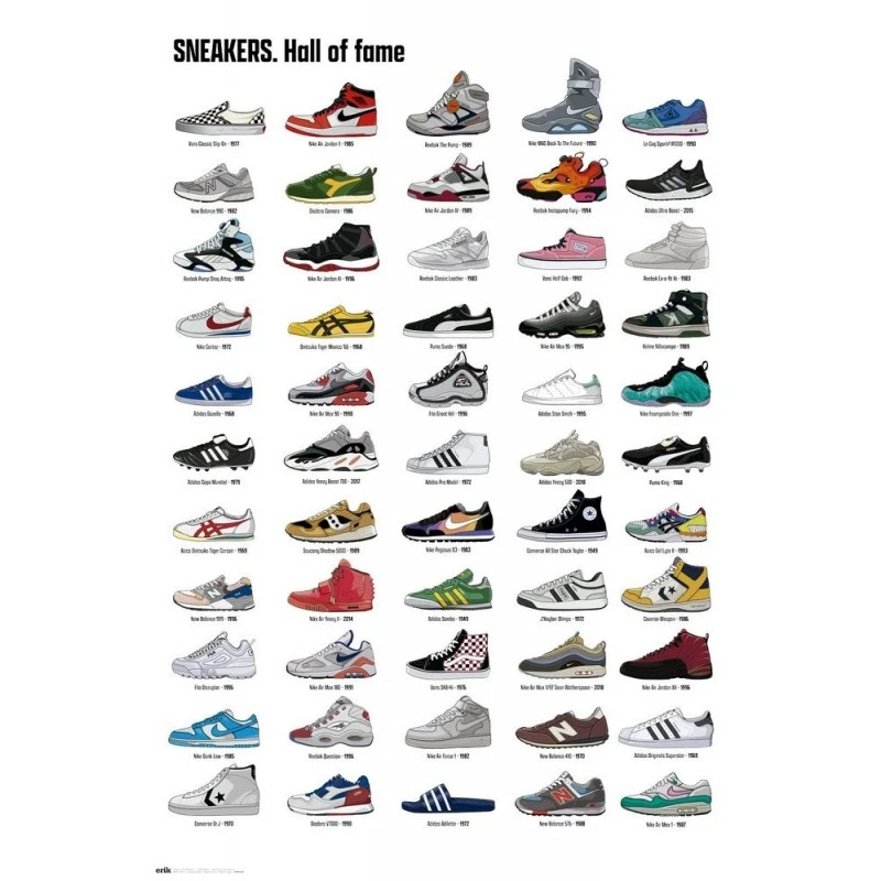 Poster Sneakers Hall Of Fame 3 Poster Sneakers Hall Of Fame