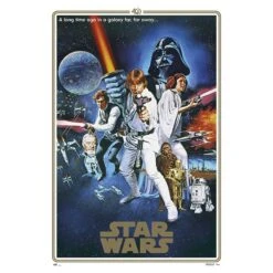 Poster Star Wars Episodio IV Una Nueva Esperanza 40 Aniversario