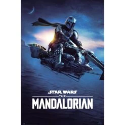 Poster Star Wars The Mandalorian Speeder Bike