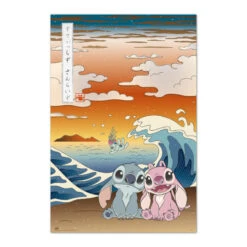 Poster Stitch Japon Disney