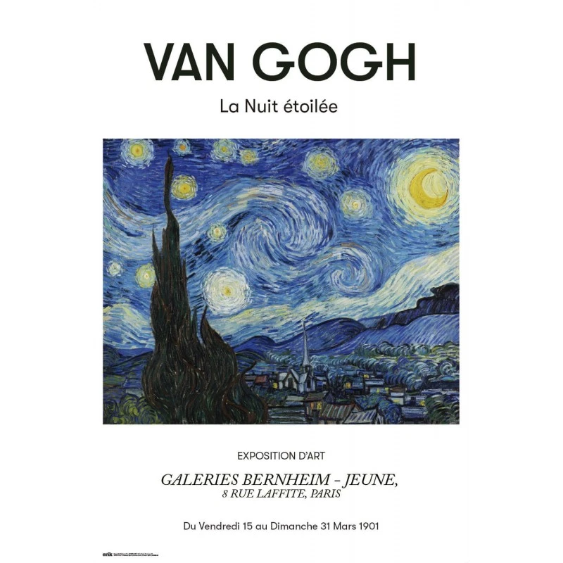 Poster Van Gogh La Nuit Etoilee 3 Poster Van Gogh La Nuit Etoilee