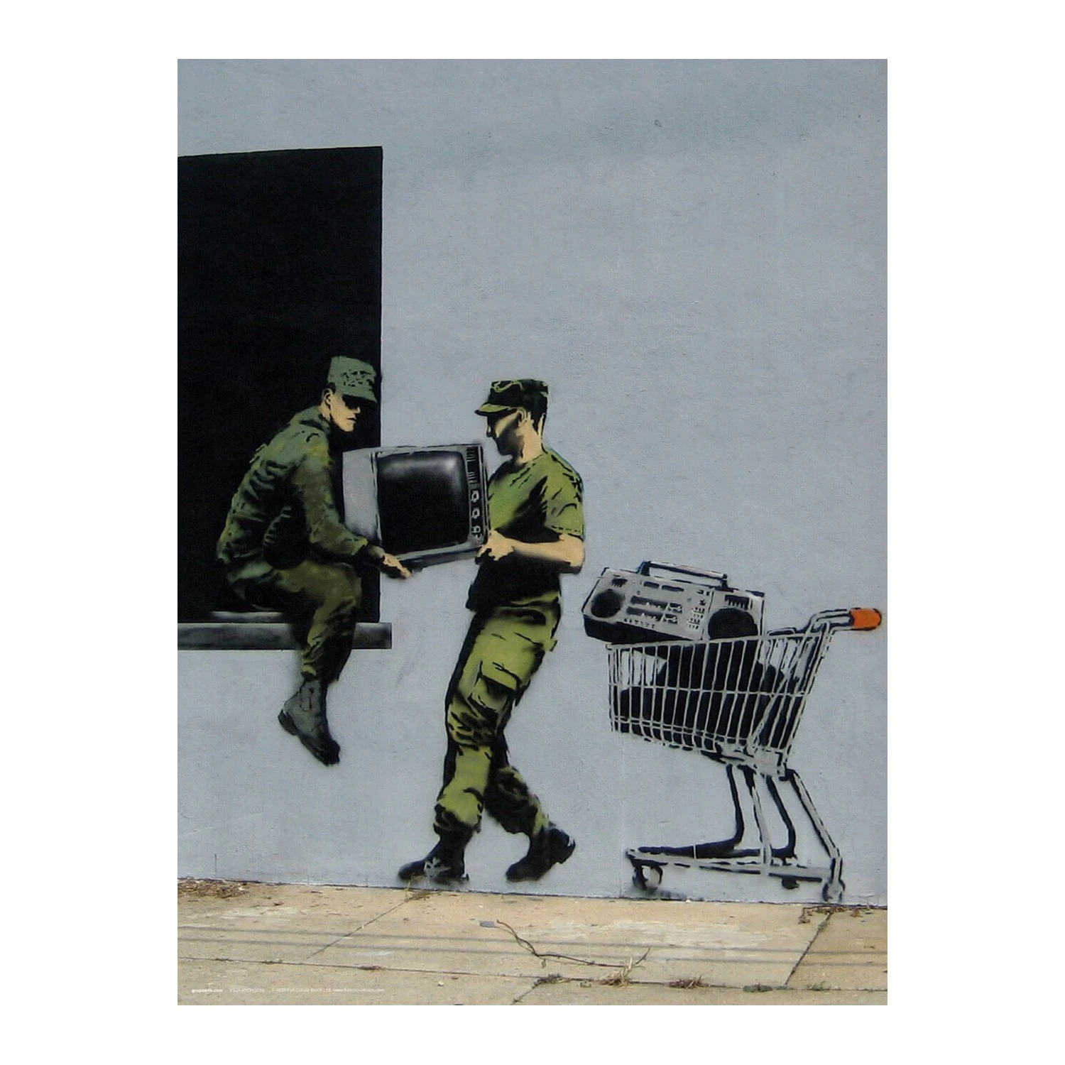 Print Banksy Soldiers Looting 30X40 Cm 3 Print Banksy Soldiers Looting 30X40 Cm