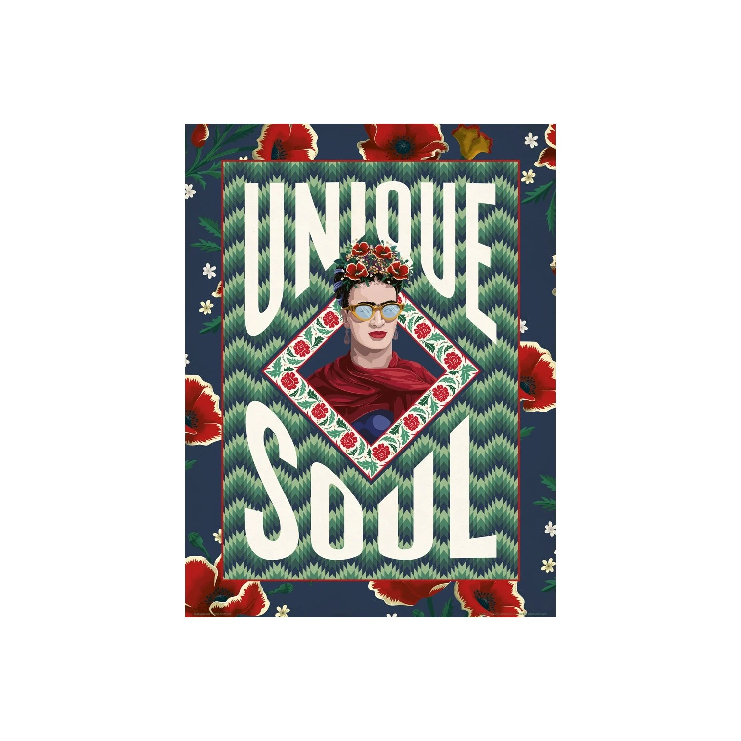 Print Frida Kahlo Unique Soul 30X40 Cm 3 Print Frida Kahlo Unique Soul 30X40 Cm