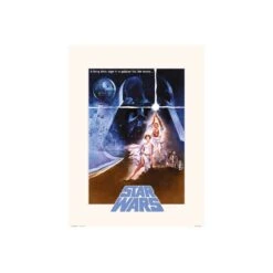 Print 30X40 Cm Star Wars Classic La Guerra De Las Galaxias Cartel