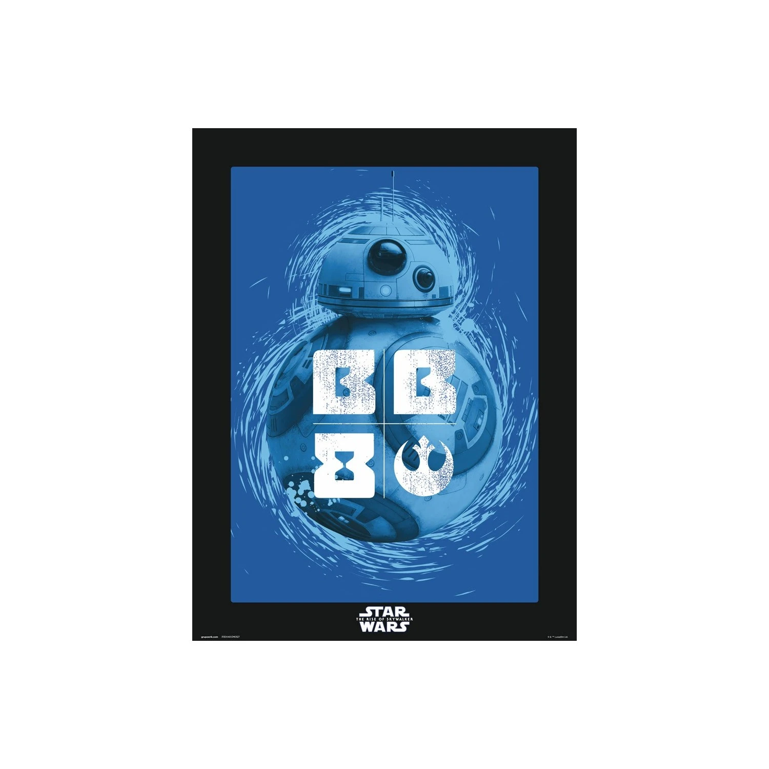 Print 30X40 Cm Star Wars Episodio IX Bb-8 Blue 3 Print 30X40 Cm Star Wars Episodio IX Bb-8 Blue
