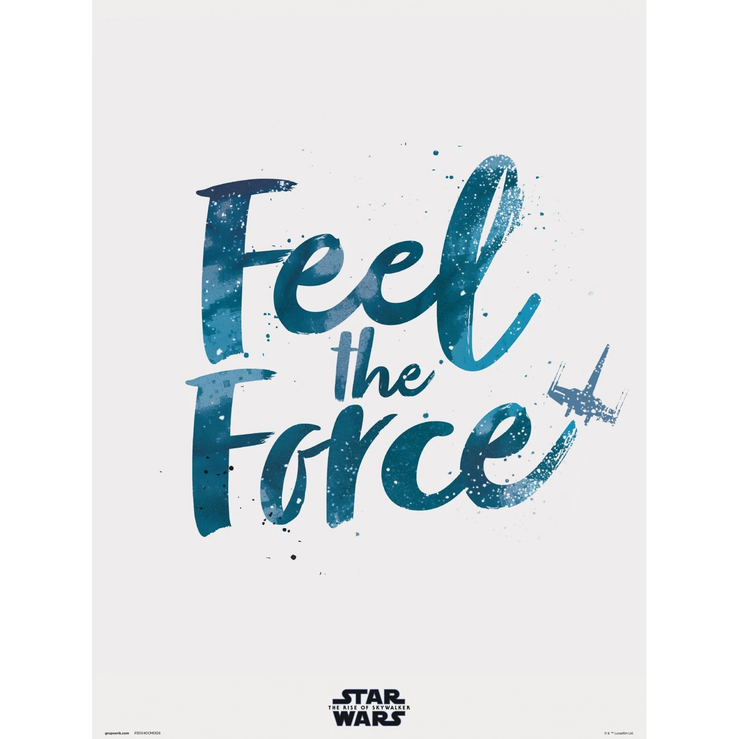 Print 30X40 Cm Star Wars Episodio IX Feel The Force 3 Print 30X40 Cm Star Wars Episodio IX Feel The Force