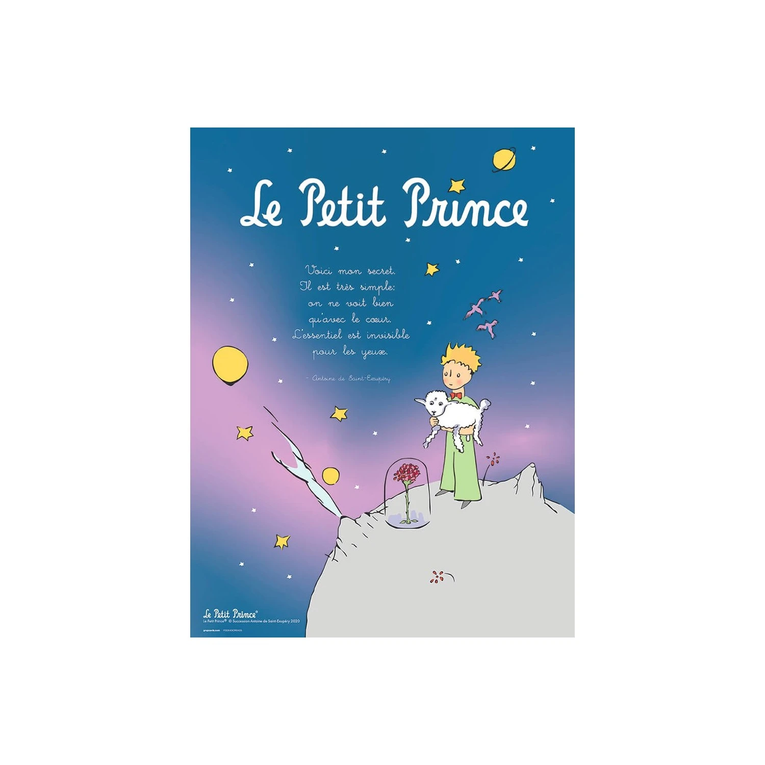 Print Le Petit Prince Mon Secret Frances 30X40 Cm 3 Print Le Petit Prince Mon Secret Frances 30X40 Cm