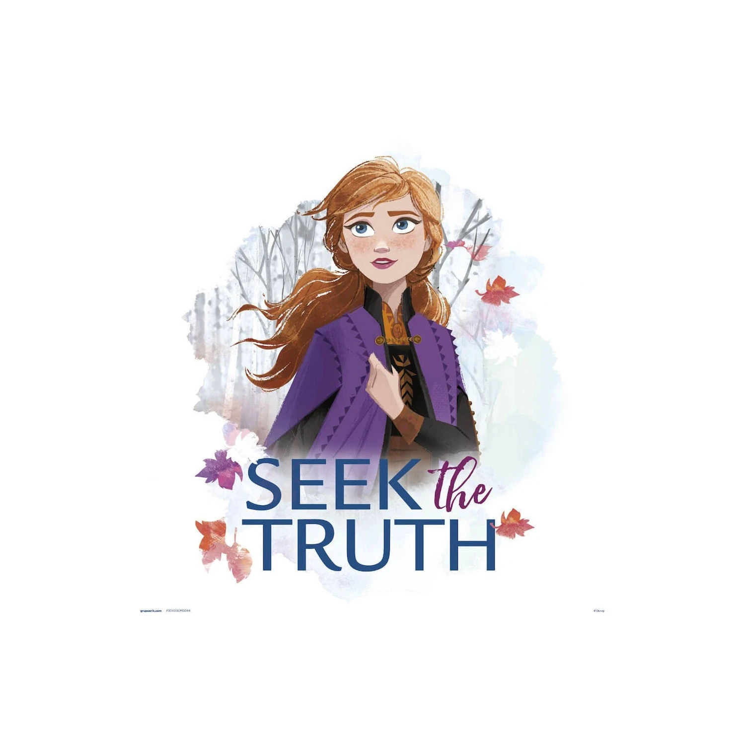 Print Frozen Anna Seek The Truth Disney 30X30 Cm 3 Print Frozen Anna Seek The Truth Disney 30X30 Cm