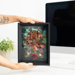 Print Lenticular Enmarcado Jurassic Park 13 Print Lenticular Enmarcado Jurassic Park -Eric Ventas print lenticular enmarcado jurassic park 5