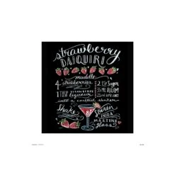 Print Lily & Val Strawberry Daikiri 30X30 Cm