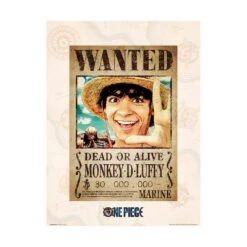 Print One Piece Netflix Wanted Monkey D. Luffy 30X40 Cm