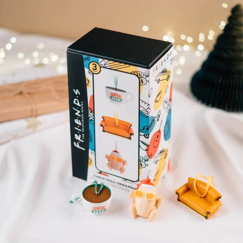 Set Adornos Navidad Friends Pavo, Sofa Y Taza Central Perk 7 Set Adornos Navidad Friends Pavo, Sofa Y Taza Central Perk - Imagen 5