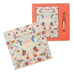 Set Cuaderno Y Boligrafo Premium Frida Kahlo Viva La Vida