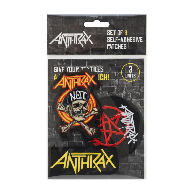 Set De Parches Anthrax 4 Set De Parches Anthrax - Imagen 2