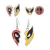 Set De Pendientes Deadpool Y Lobezno Marvel -Eric Ventas set de pendientes deadpool y lobezno marvel