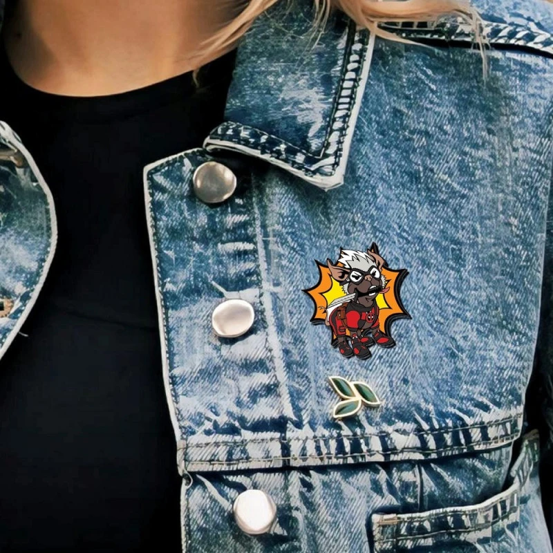 Set De Pins Dogpool Deadpool Marvel 5 Set De Pins Dogpool Deadpool Marvel - Imagen 3